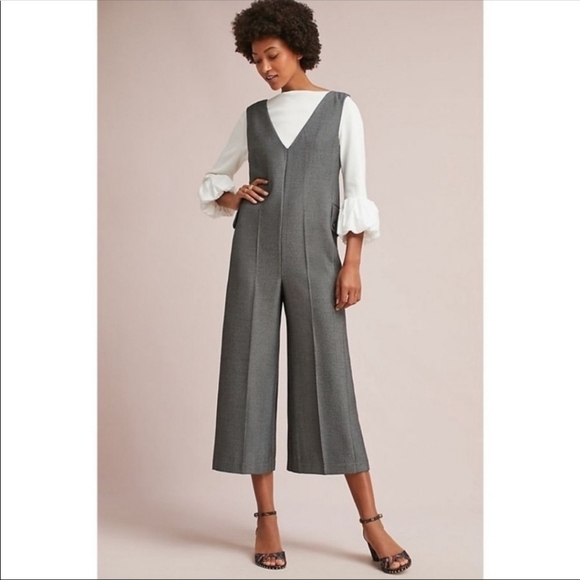 ANTHROPOLOGIE CARTONNIER Oxnard v neck Tailored Jumpsuit XS - Picture 3 of 10